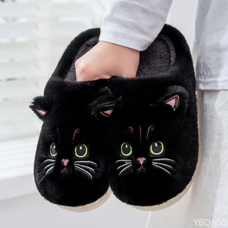Women Fashion Images - New Autumn Winter Cotton Slippers Men