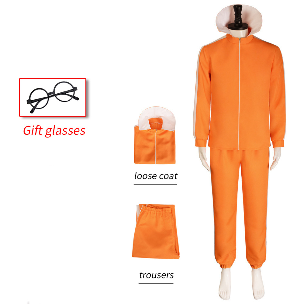 Women Fashion Vector - Men's Adult Vector Cosplay Costume Orange