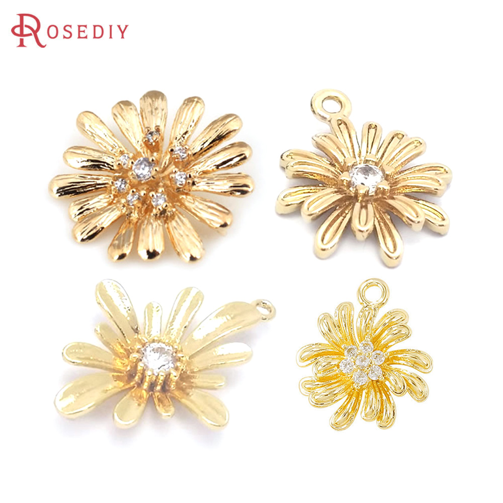 Women'S Fashion Earrings - (39555)10 Chiếc 15X18MM Vàng 24K Màu