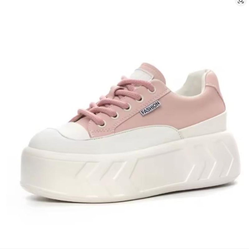 Sneakers Fashion Women - 8cm Microfiber Leather Spring Autumn Shoes