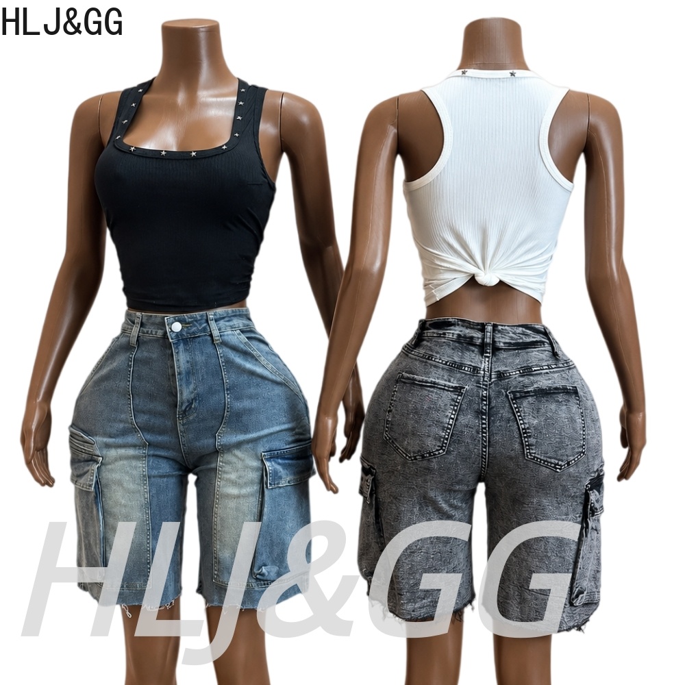 HLJ&GG Fashion Denim Pocket St - đánh giá và giá Women Fashion Jeans Top