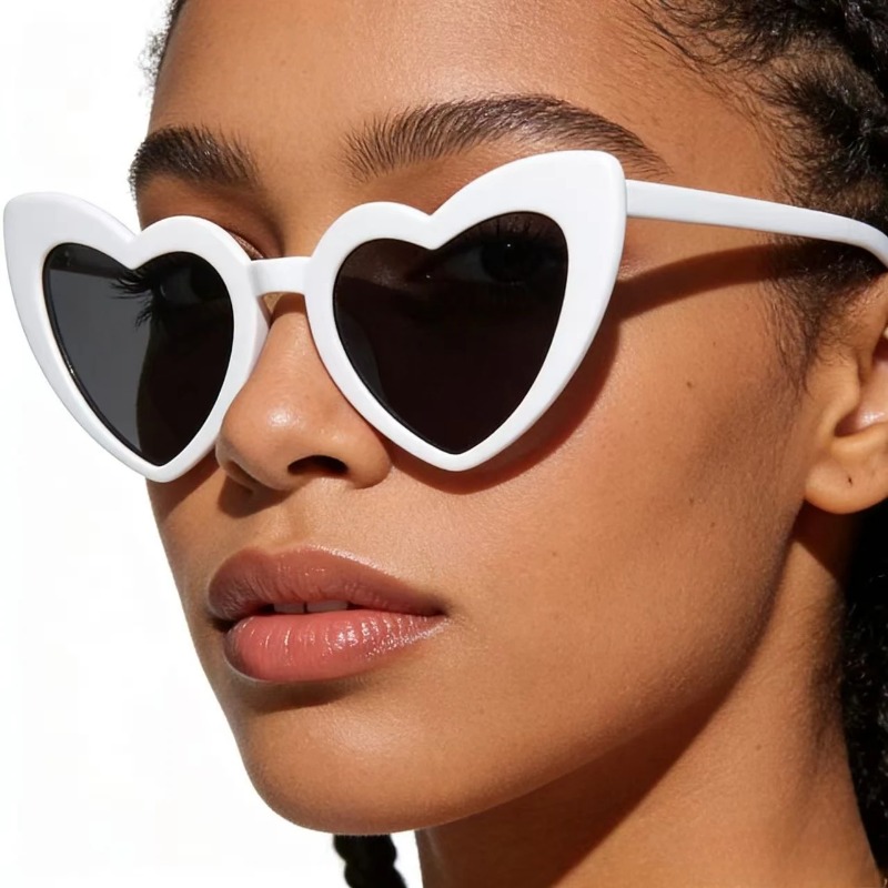 Cartoon White Heart Sunglasses - đánh giá và giá Women'S Fashion Eyeglass Frames