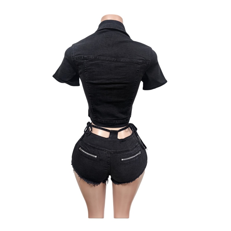Sexy Denim 2 Piece Sets Women  - đánh giá và giá Women Fashion Jeans Top