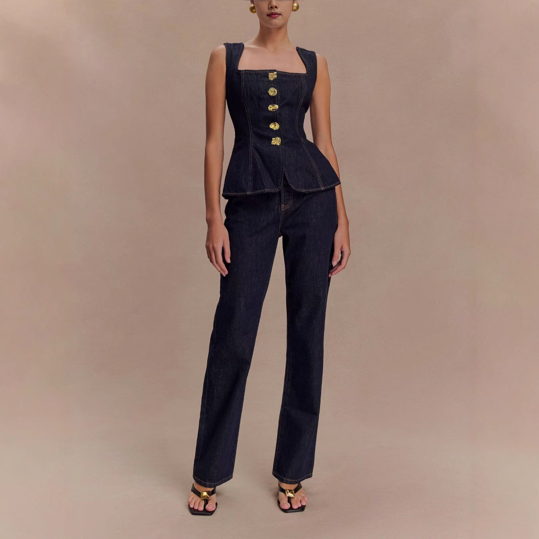 Summer Denim Pant Sets Women 2 - đánh giá và giá Women Fashion Jeans Top