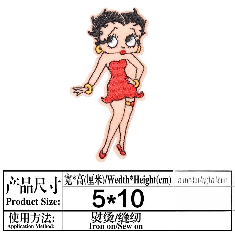 Betty Boop Patch High Color Va - đánh giá và giá Women Fashion Images