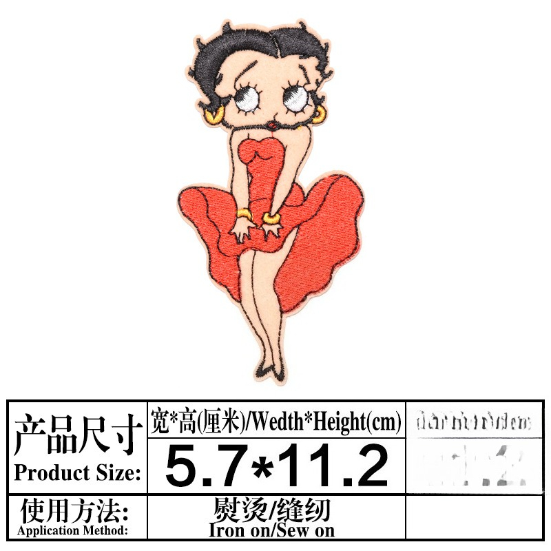 Betty Boop Patch High Color Va - đánh giá và giá Women Fashion Images