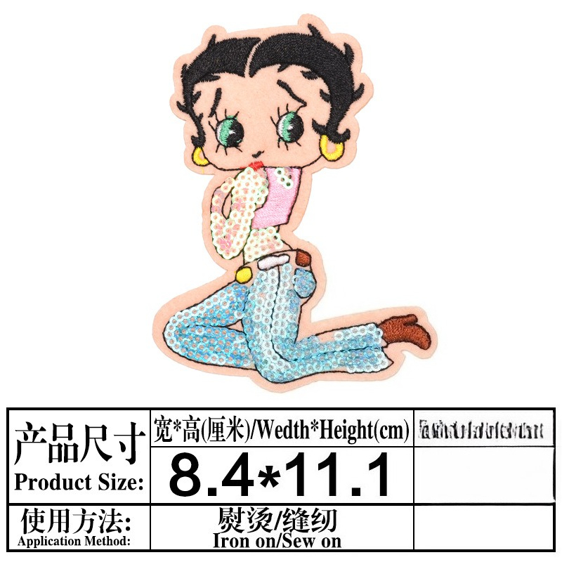 Betty Boop Patch High Color Va - đánh giá và giá Women Fashion Images