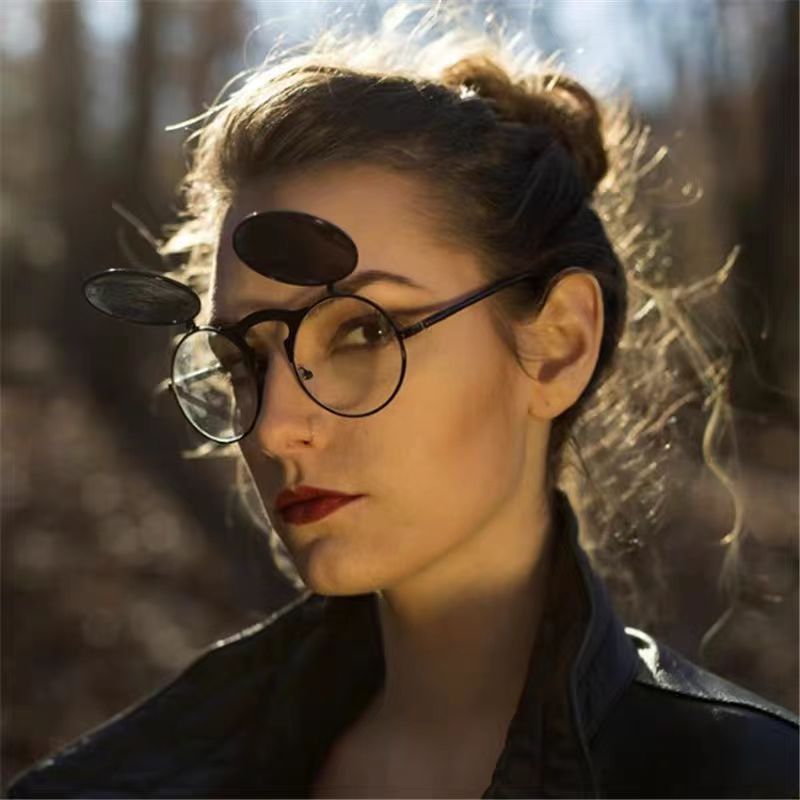Retro Steampunk Red Round Sung - đánh giá và giá Women'S Fashion Eyeglass Frames