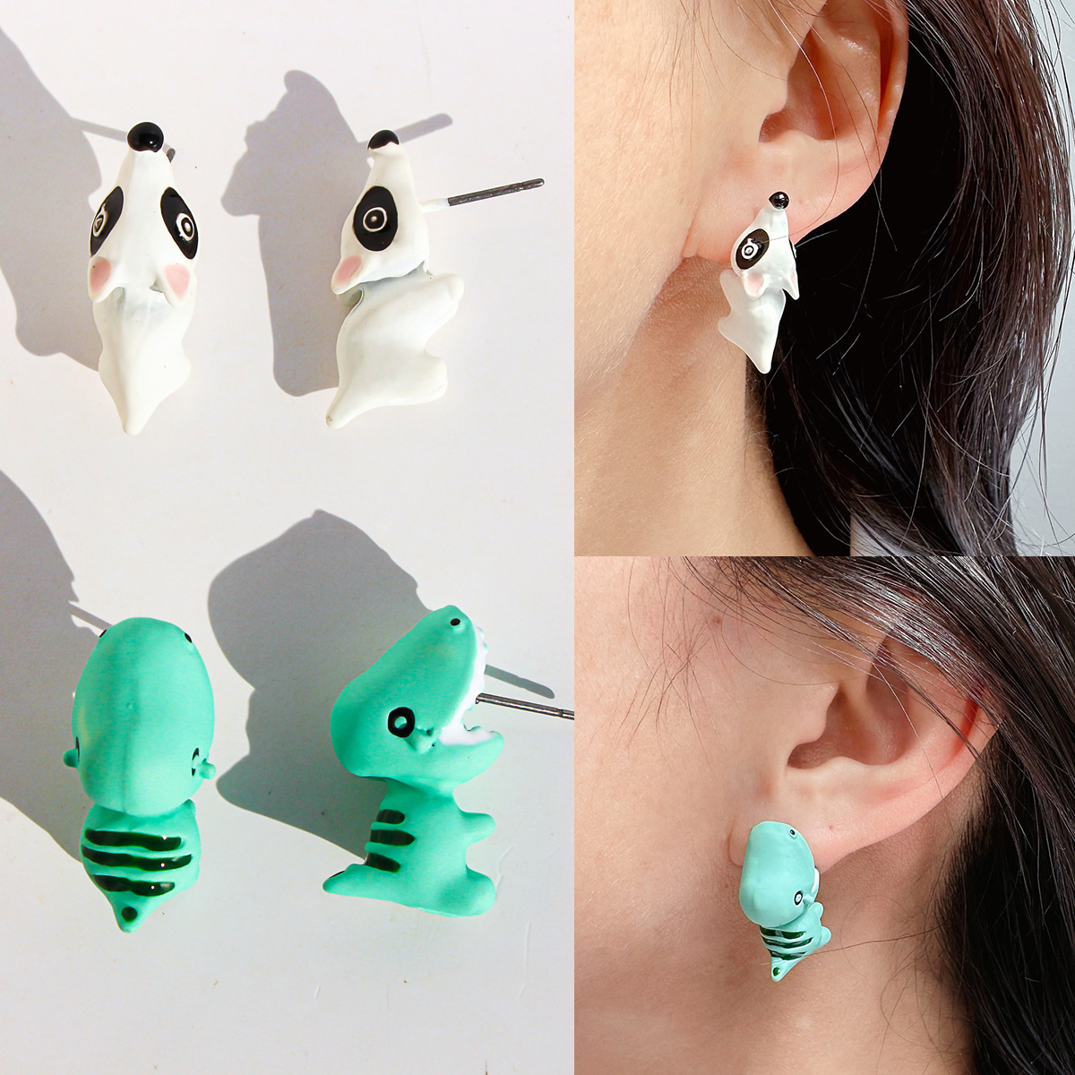 2pcs/1pair Animal Cartoon Stud - đánh giá và giá Women'S Fashion Earrings