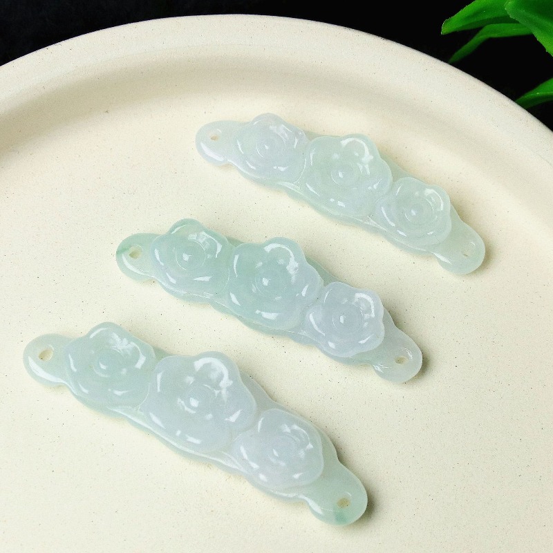 1pc Natural Jadeite Emerald Fl - đánh giá và giá Women And Men Fashion