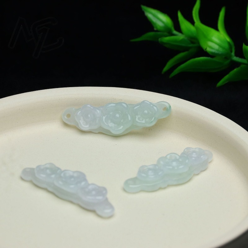 1pc Natural Jadeite Emerald Fl - đánh giá và giá Women And Men Fashion