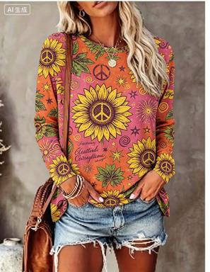 Women Long Sleeve T‑Shirt Hipp - đánh giá và giá Women Fashion Images