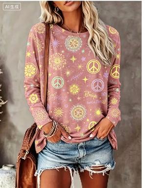 Women Long Sleeve T‑Shirt Hipp - đánh giá và giá Women Fashion Images