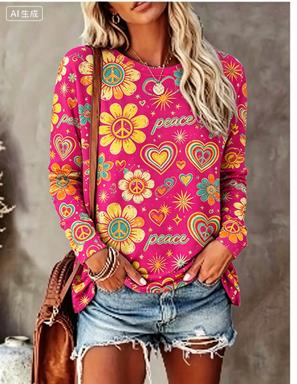Women Long Sleeve T‑Shirt Hipp - đánh giá và giá Women Fashion Images