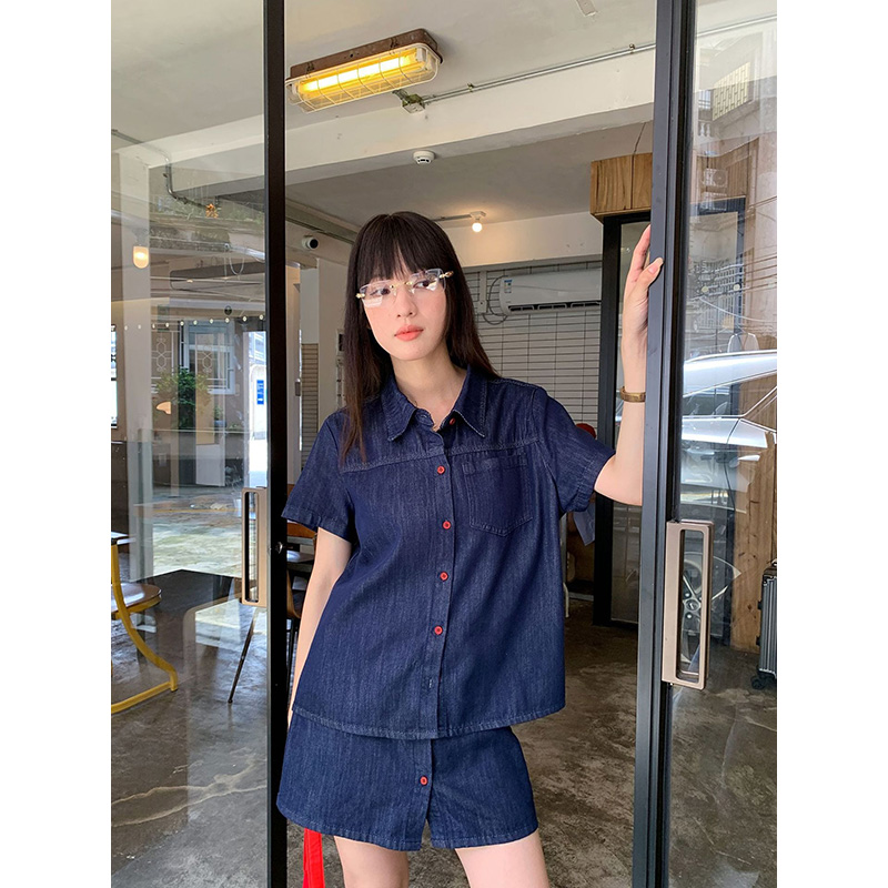 Benuynffy Retro Short Sleeved  - đánh giá và giá Women Fashion Jeans Top