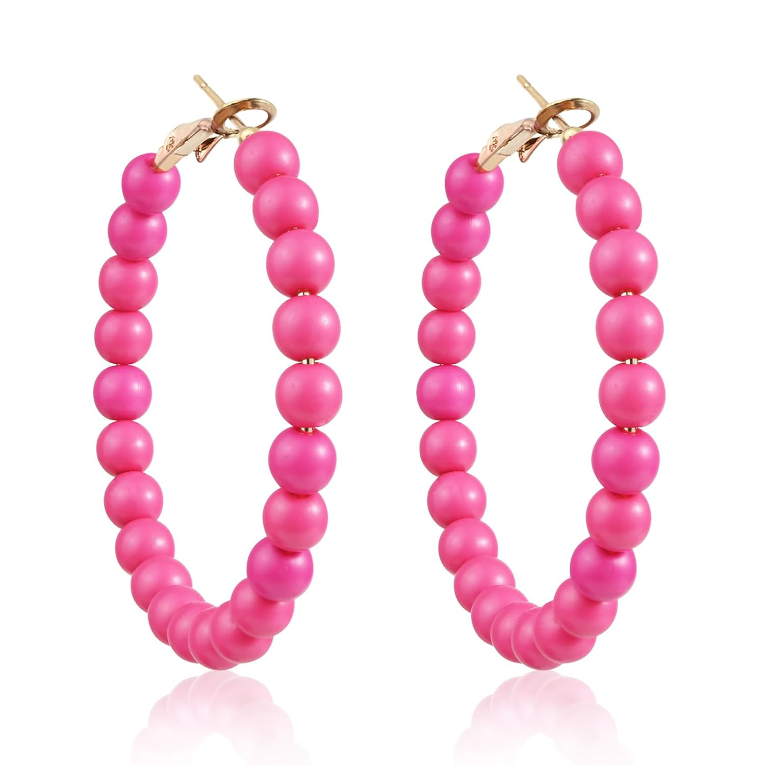 Beaded Hoop Earrings for Women - đánh giá và giá Women'S Fashion Earrings