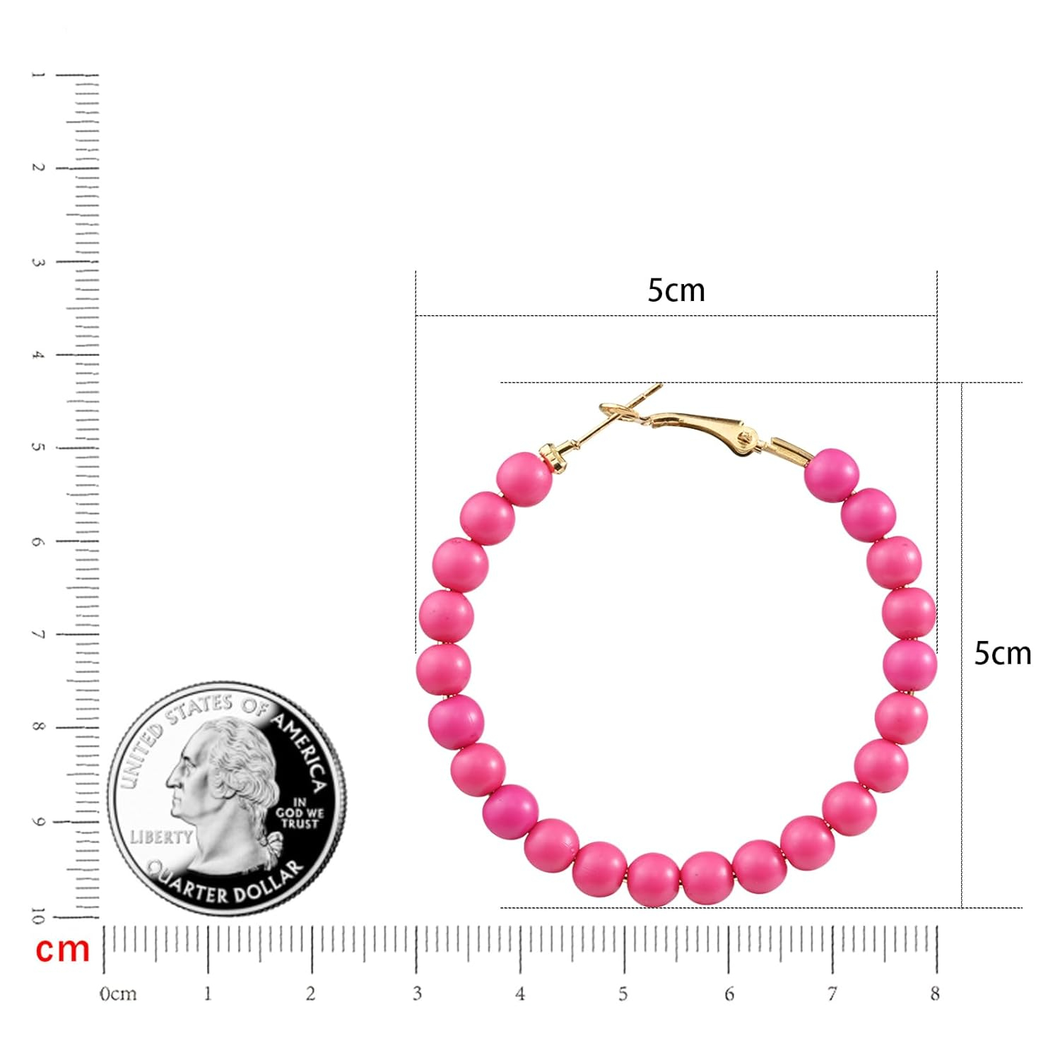Beaded Hoop Earrings for Women - đánh giá và giá Women'S Fashion Earrings