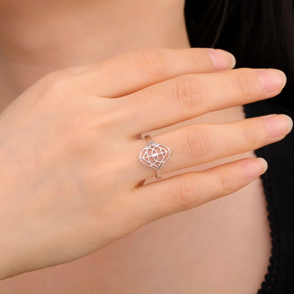 LIKGREAT Geometric Vector Ring - đánh giá và giá Women Fashion Vector
