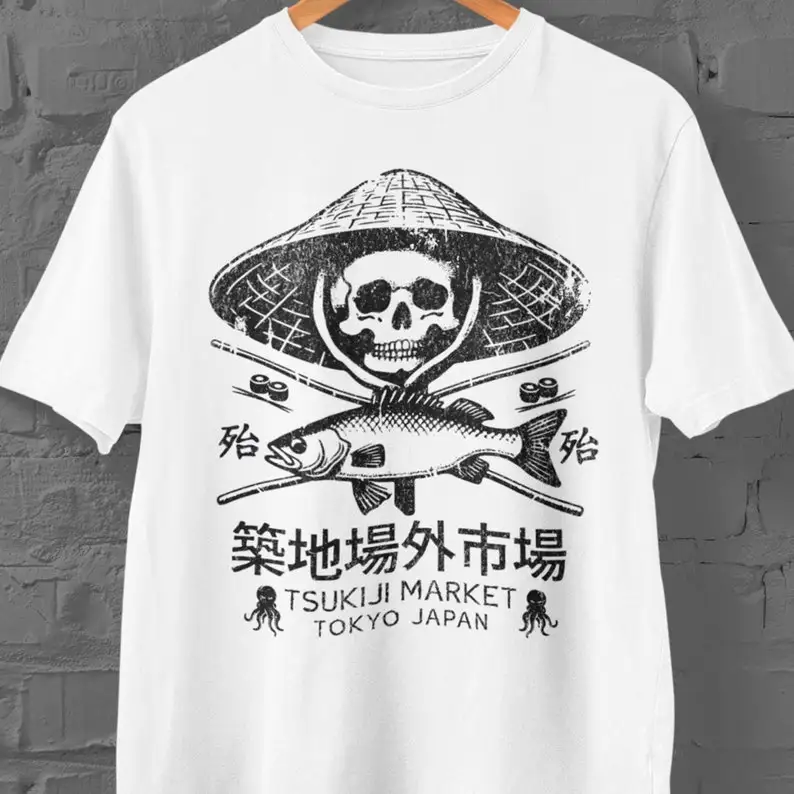 TakTsukiji Fish Market T-Shirt - đánh giá và giá Women'S Fashion Market Size