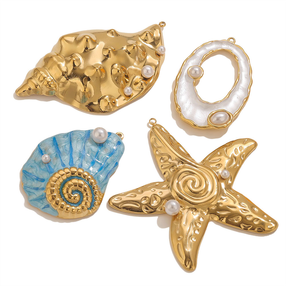 1pcs Large Conch Starfish Shel - đánh giá và giá Women'S Fashion Earrings