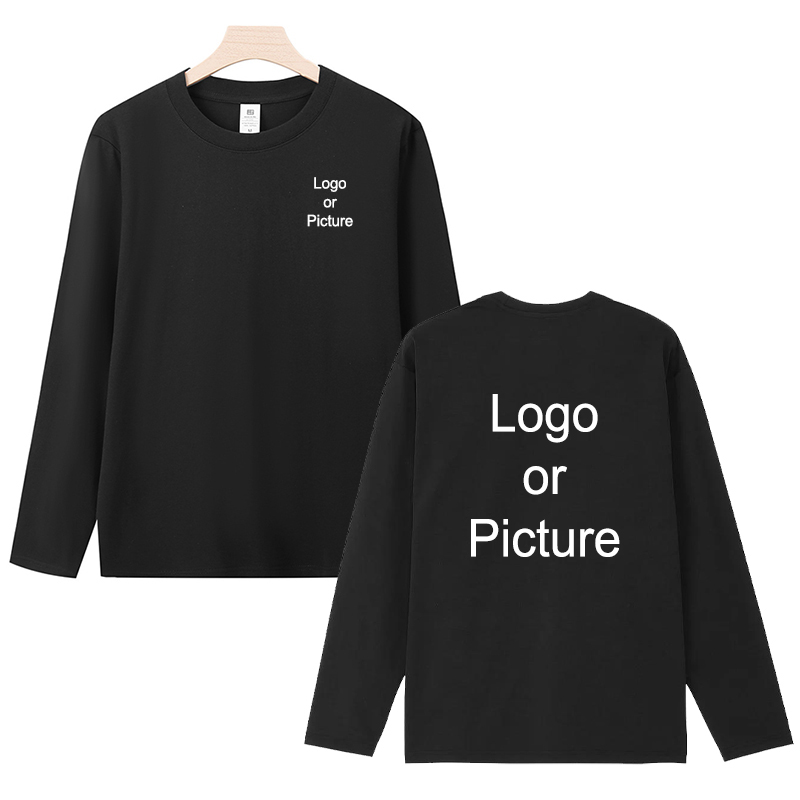 Customized Cotton Long Sleeve  - đánh giá và giá Women And Men Fashion