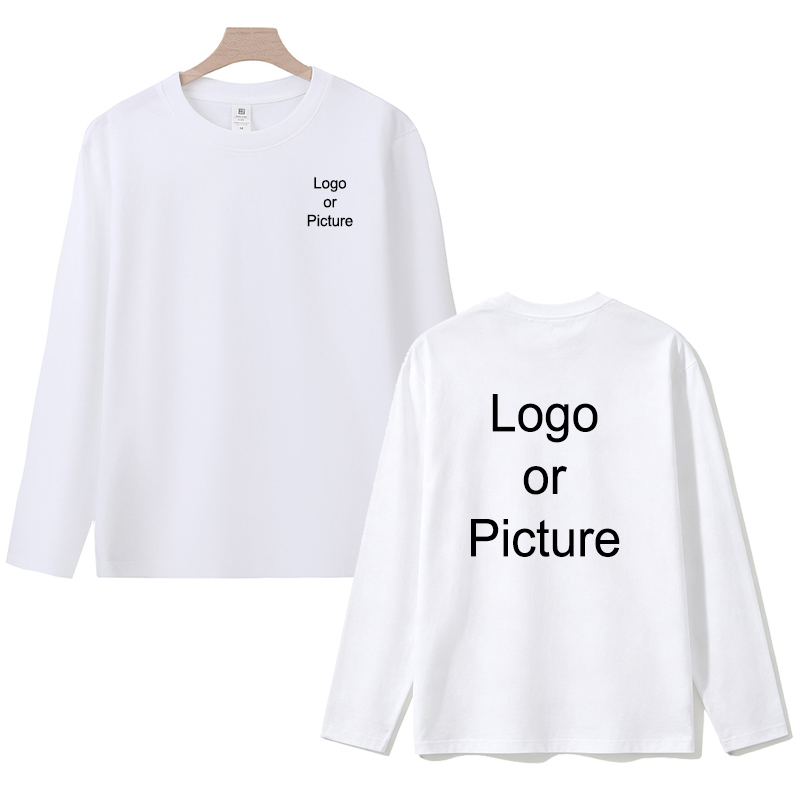 Customized Cotton Long Sleeve  - đánh giá và giá Women And Men Fashion
