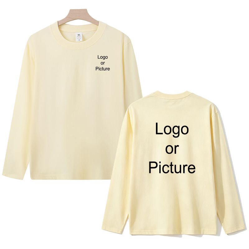 Customized Cotton Long Sleeve  - đánh giá và giá Women And Men Fashion