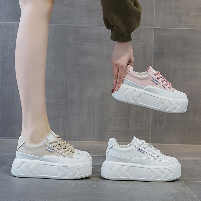 8cm Microfiber Leather Spring  - đánh giá và giá Sneakers Fashion Women