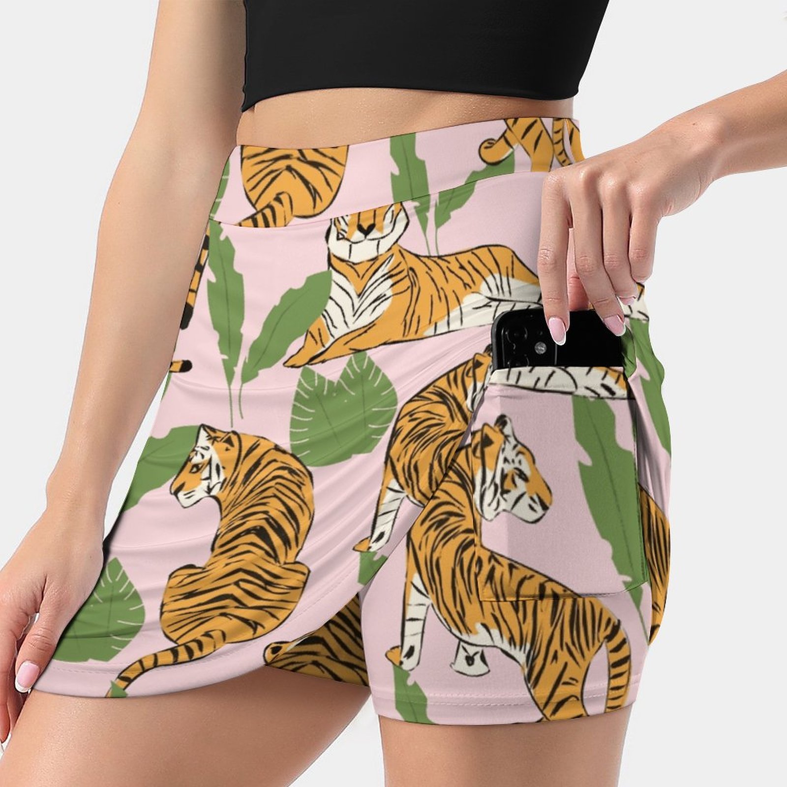 Tiger Pattern 008 Women's skir - đánh giá và giá Women Fashion Vector