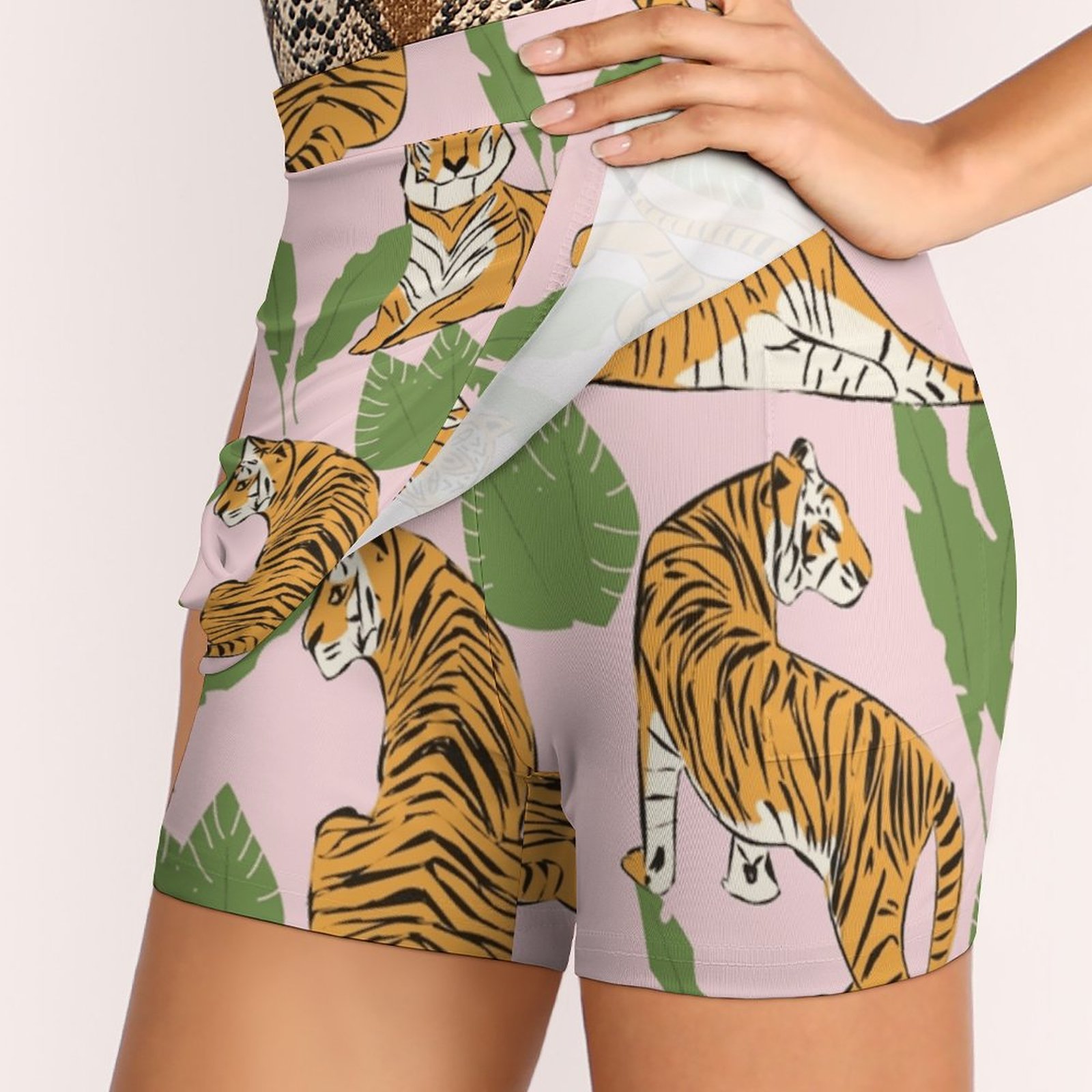 Tiger Pattern 008 Women's skir - đánh giá và giá Women Fashion Vector