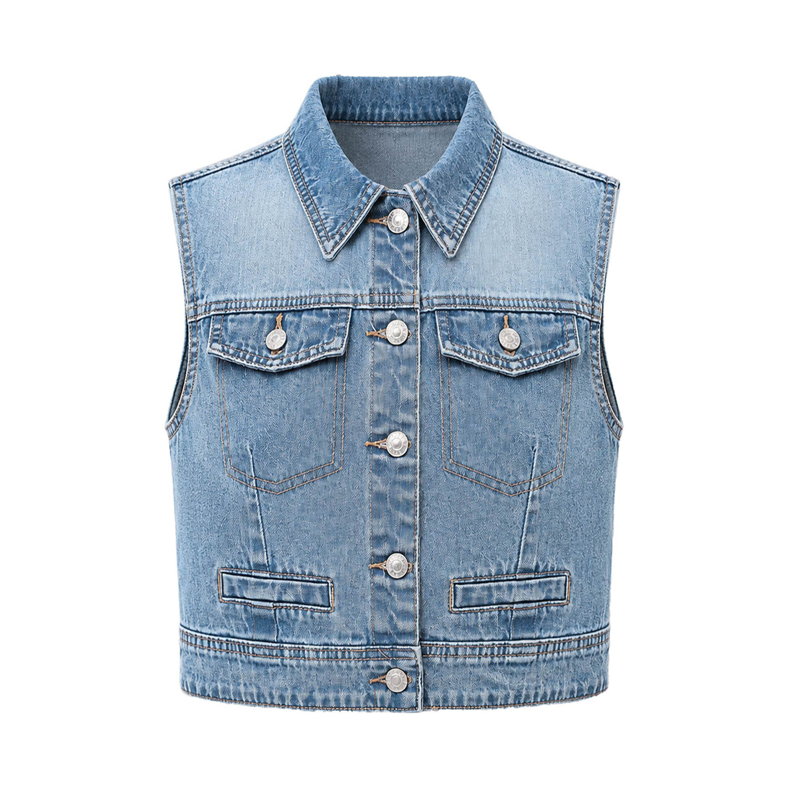 Womens Fashion Denim Waistcoat - đánh giá và giá Women Fashion Jeans Top